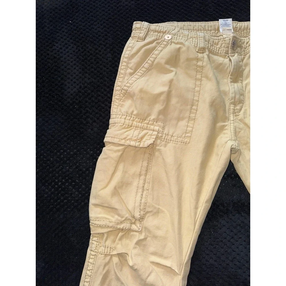 TRUE RELIGION Mens Beige Cargo Pant Relaxed Fit Size‎ 38